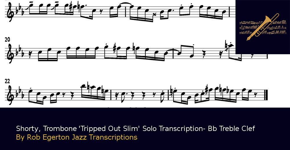 Download Shorty, Trombone 'Tripped Out Slim' TC by Rob Egerton Jazz